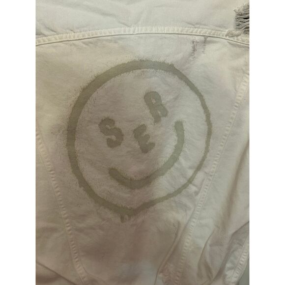 NWT SER.O.YA ROMEO OVERSIZED JACKET Size XS NEW! - White, Happy Face Logo Street - Picture 8 of 12